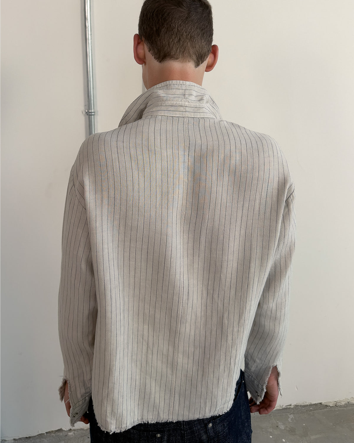 Thrashed Button Up - Pinstripe