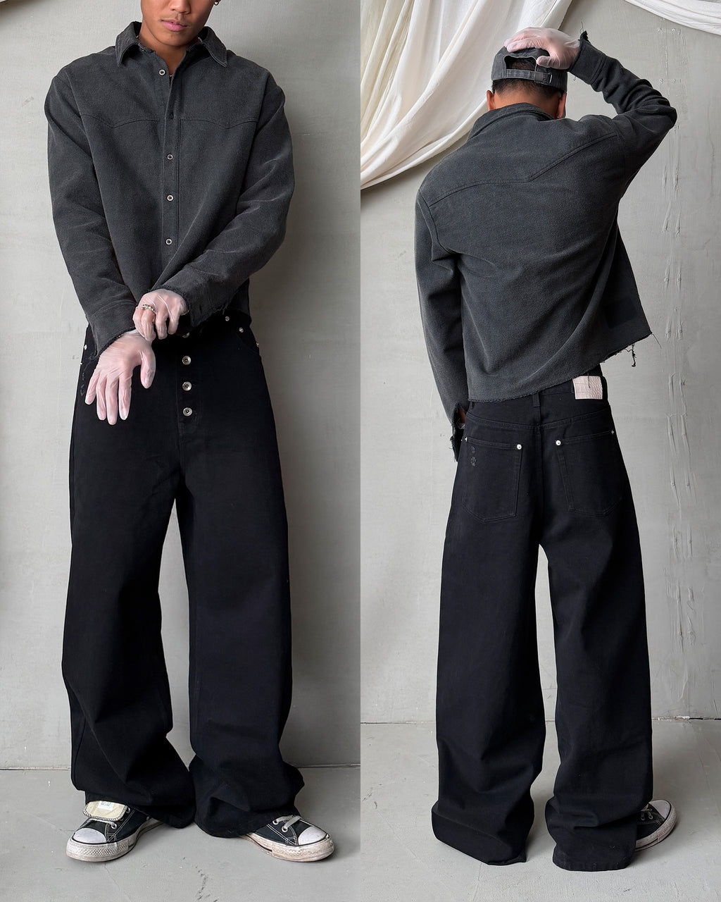 Vintage Wash Button-Up Shirt