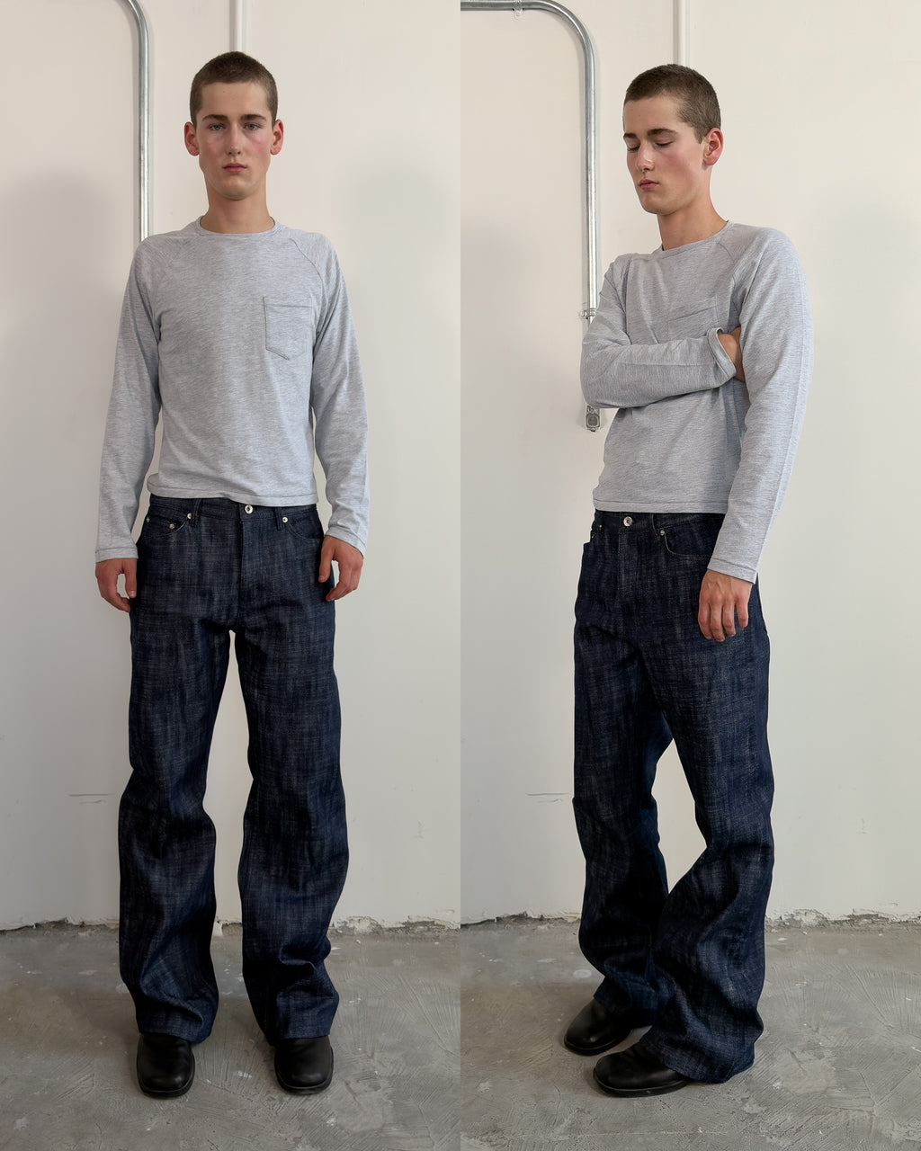 Slub Cotton Shirt – Grey