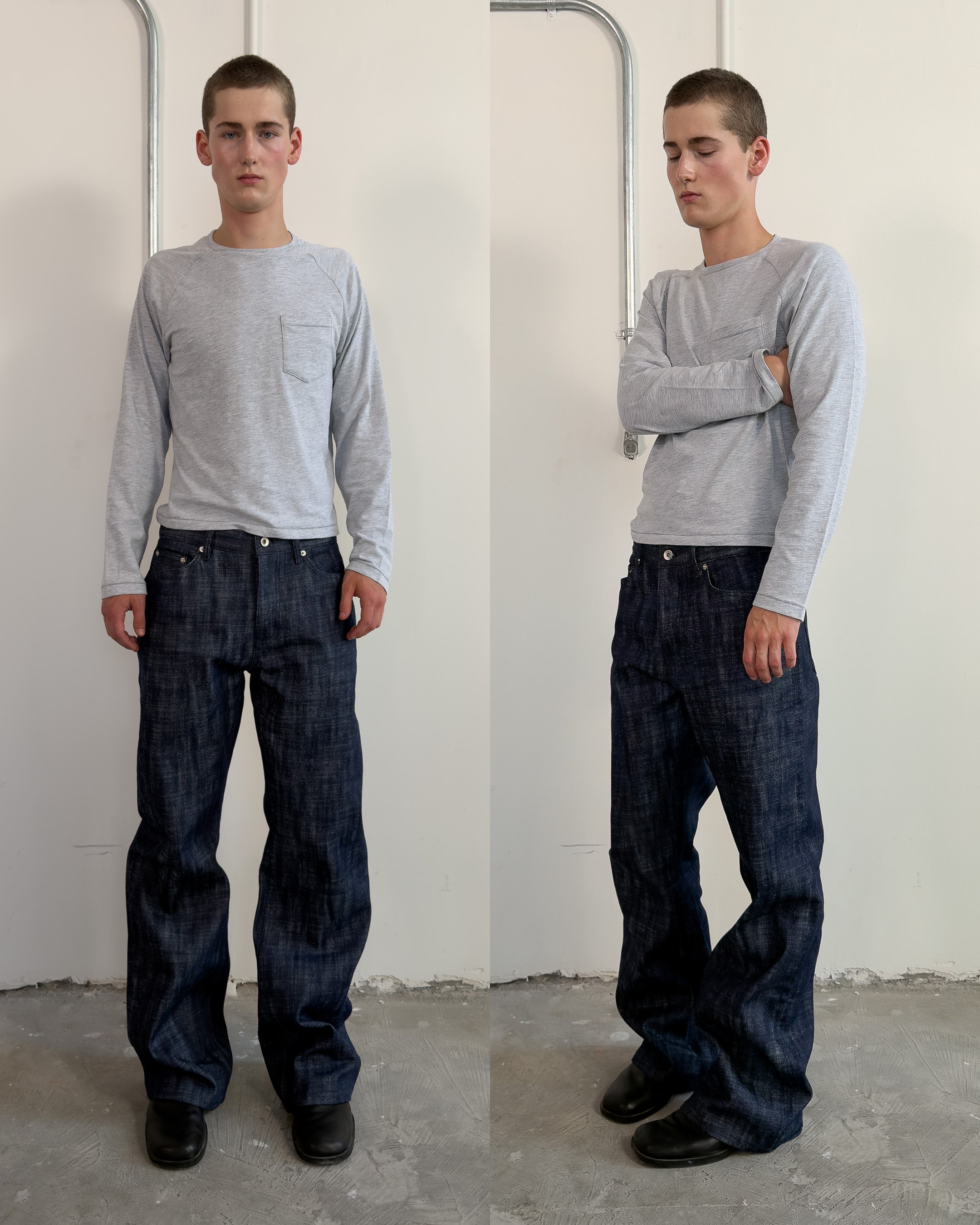 Slub Cotton Shirt – Grey